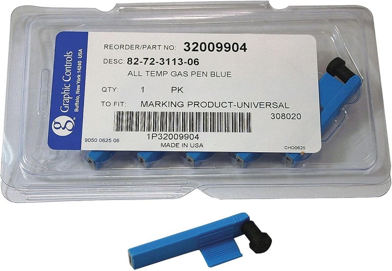 32009904, MP 82-72-3113-06, Blue marker pens (pack of 6) MADE IN USA