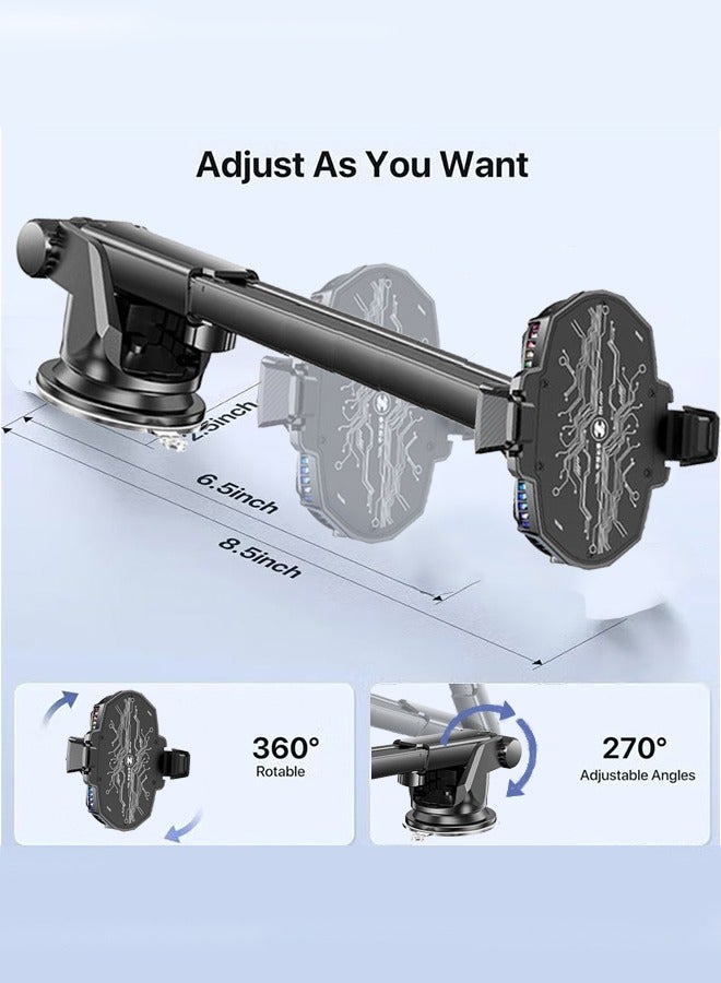 Aijmil Car Phone Holder for Dashboard - Universal Mount with Air Duct Cooling System and a Cup Holder - Image 5