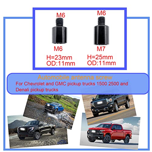 Miytsya 7 PCS Antenna Adapter Compatible with Toyota, Jeep, Wrangler, Denali, Tantu, Douqi, Ford, GMC Pickups - Image 2