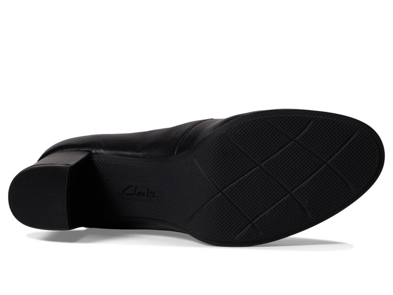 Clarks Women's Bayla Nora Pump, Black Leather, 9 - Image 3