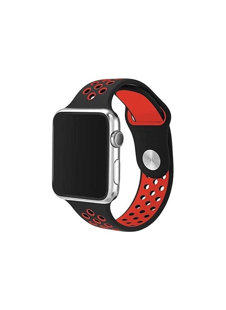Generic - Silicone Sport Band for Apple Watch 41mm 40mm 38mm, Soft Replacement Wrist Strap Compatible with iWatch Series 8/7/6/ SE/ 5/4/3/2/1 - Image 1
