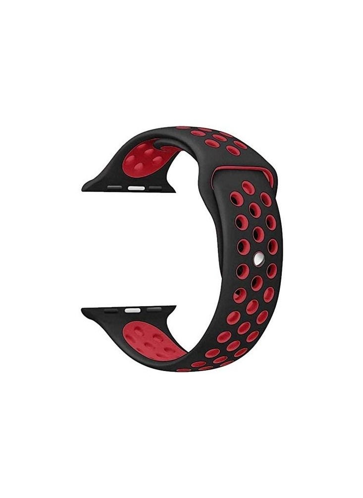 Generic - Silicone Sport Band for Apple Watch 41mm 40mm 38mm, Soft Replacement Wrist Strap Compatible with iWatch Series 8/7/6/ SE/ 5/4/3/2/1 - Image 1