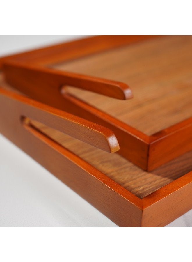 HomeHive Set of 2 Nature Edge Tray Brown - Image 2