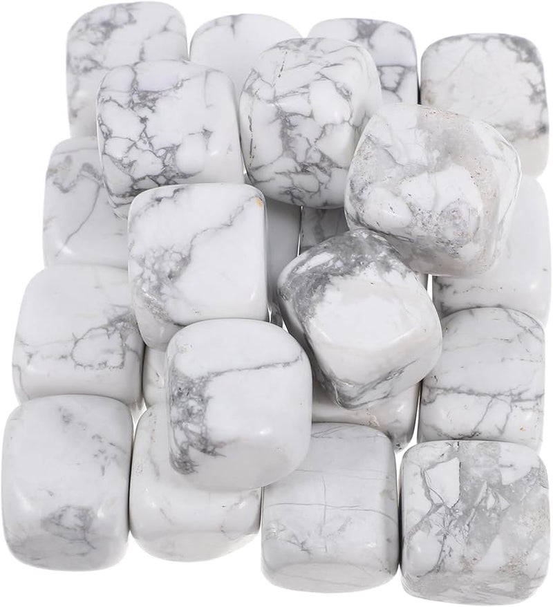 White Tumbled Gemstones Healing Crystals for Vase Fillers Home Decor and Fish Tanks - Image 1