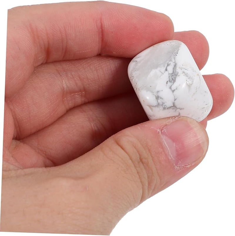 White Tumbled Gemstones Healing Crystals for Vase Fillers Home Decor and Fish Tanks - Image 4