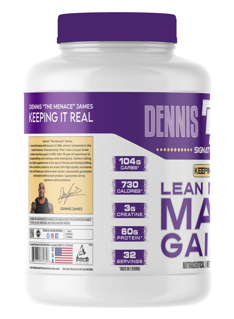 دينيس جيمس مسحوق زيادة الكتلة العضلية الصافية من Dennis James Signature Series – 7 باوند - Image 2