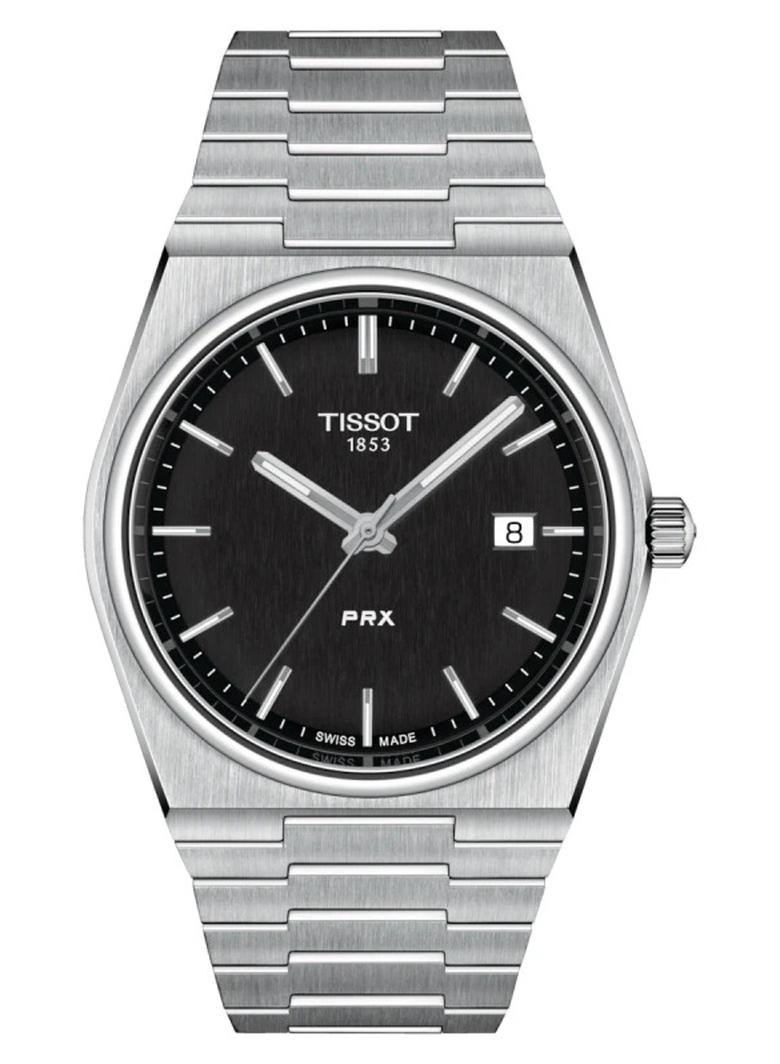 TISSOT ساعة تيسوت PRX بسوار ستانلس ستيل 40 مم للرجال مع قرص أسود - T137.410.11.051.00 - Image 1
