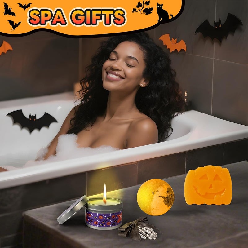 Kanailer Boo Basket Stuffers for Women Teens,Halloween Gifts for Women Teens Girls Her Best Friend Sister Daughter Mom Wife Girlfriend Coworker Bestie Glass Cups Gift Set - Image 4