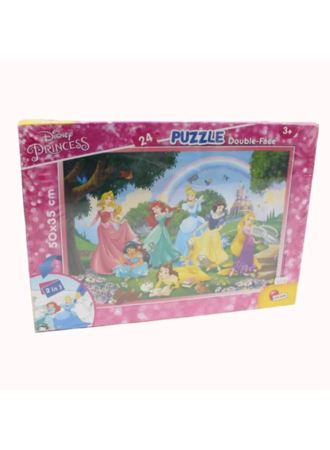 Lisciani Puzzle Double-Face Disney Princess 24 pcs - Image 1