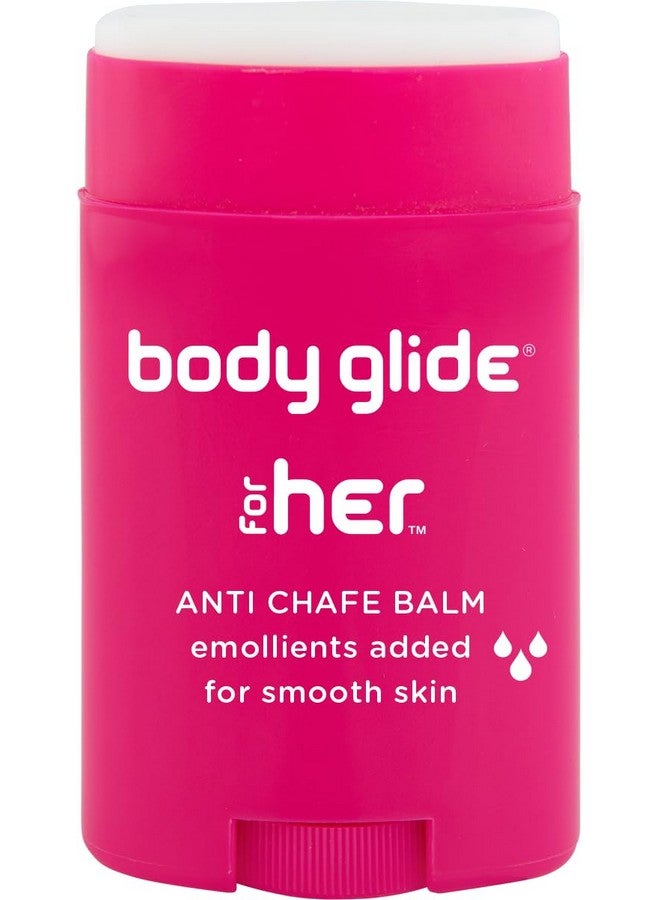 BodyGlide Body Glide For Her Anti Chafe Balm | Chafing stick with added emollients | Great for dry, sensitive skin and/or sensitive areas | Use on chest, bra, butt, groin, arm, and thigh chafing | 1.5oz - Image 1