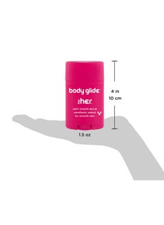 BodyGlide Body Glide For Her Anti Chafe Balm | Chafing stick with added emollients | Great for dry, sensitive skin and/or sensitive areas | Use on chest, bra, butt, groin, arm, and thigh chafing | 1.5oz  - Image 3