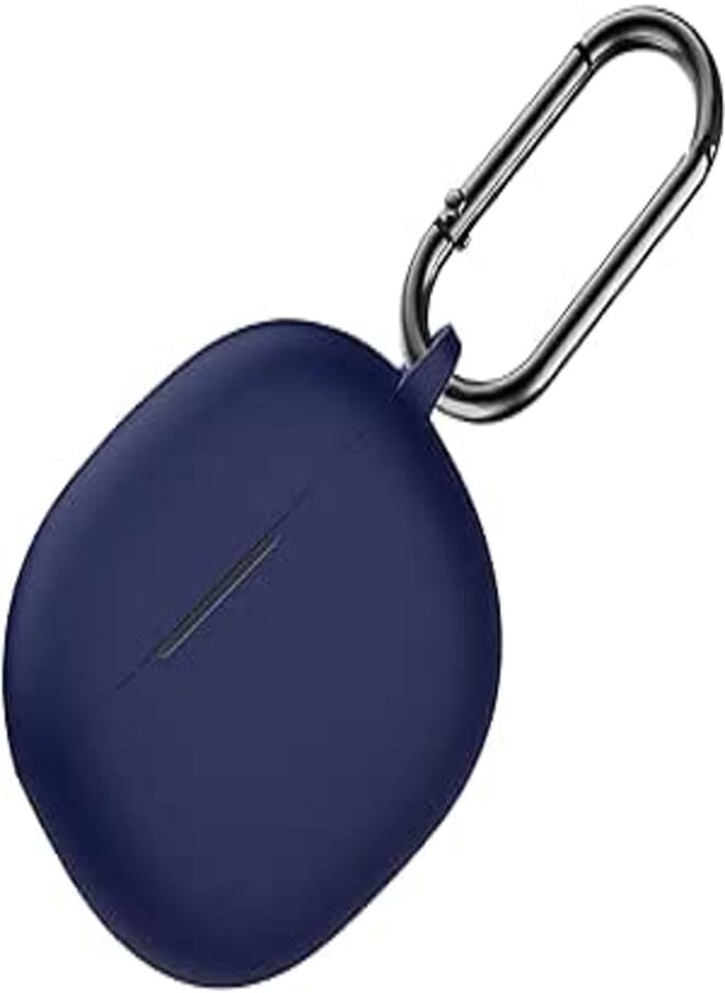 USTIYA USTIYA Case for Xiaomi Redmi Buds 4 Active Case Silicone Protective Silicone Cover with Carabiner Keyring, Impact Resistant Case Scratches (Blue) 