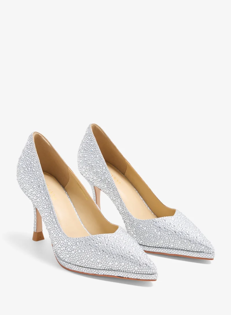 LORIANNE  Hasini - Crystal Platform pumps for Women | Best Price UAE
