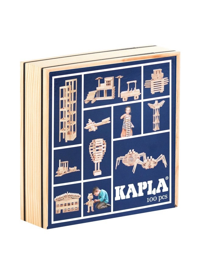 KAPLA Wooden Construction Set 100 Building Planks - Image 1
