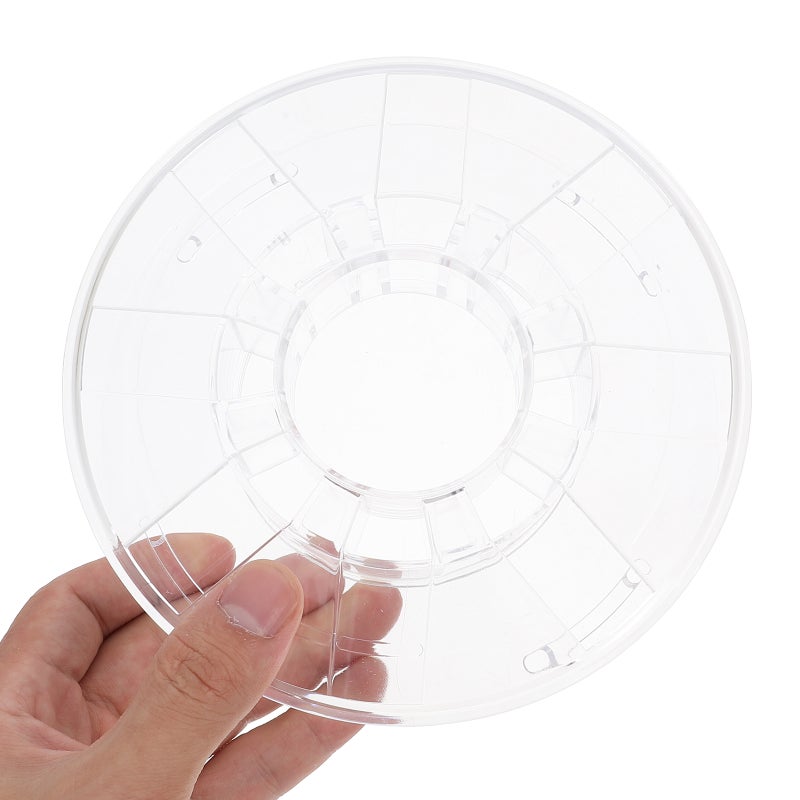 2Pcs Transparent Plastic Filament Spool for 3D Printer with Optimized Winding Design - Image 3