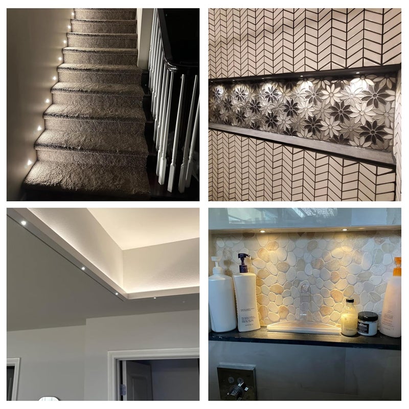 مصباح LED صغير: تصميم مدفون أسود - إضاءة إضافية صغيرة الحجم لاستخدامها في الخزائن، العروض والخزائن للخمر - Image 3