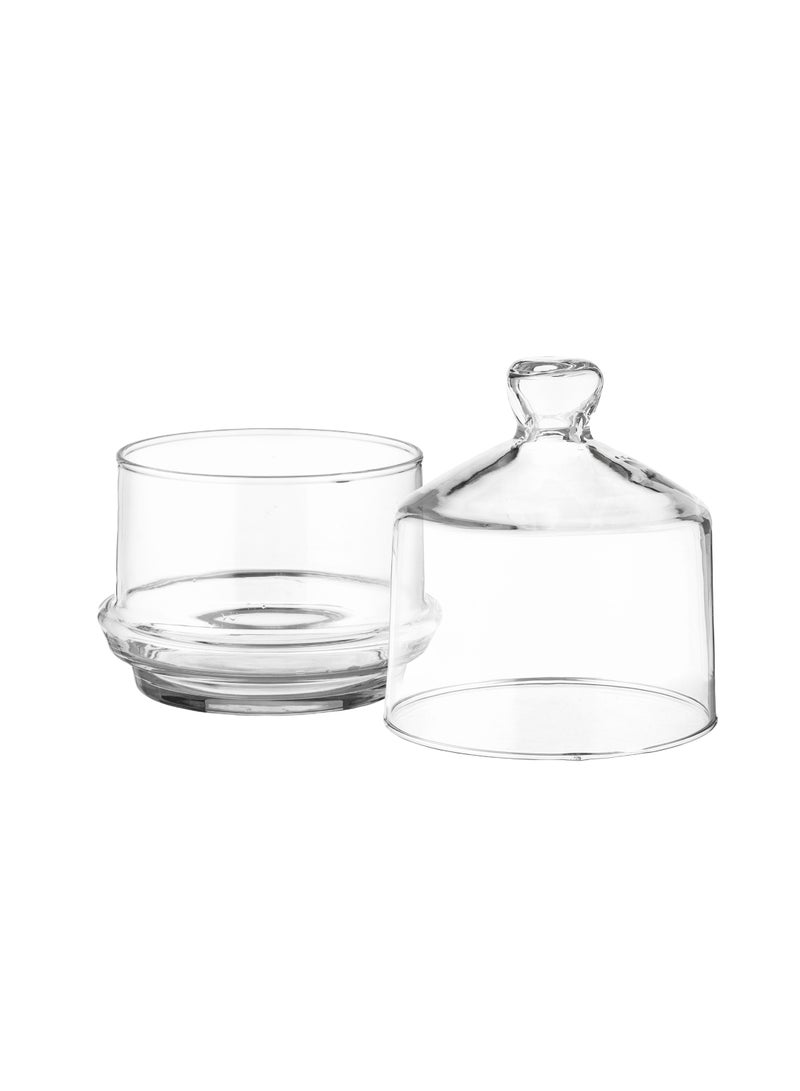 باساباش مطبقية سكر من الزجاج الشفاف و مطبقية للحلويات و متعددة الاستخدام  الصناعة تركي عدد 6 حبات - Image 4