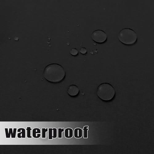 Easy-Going Outdoor Curtains Waterproof Windproof Weatherproof Curtain for Patio, Cabana, Porch, Pergola and Gazebo, Grommet Top and Tab Bottom Drape, 1panel, 54x84 inch, Black - Image 5