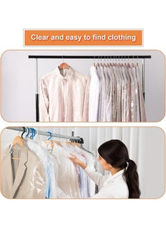 HQ-GAMING Plastic Clear Clothes Covers, Hanging Clothing Covers, Clear Garment Bags, Hanging Dust-proof Clothing Protector Covers for Home Storage Clothing Stores & Travel 10pack (60*90cm)  - Image 5