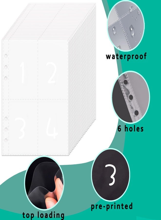 Antner 100 Envelopes Money Saving Challenge Binder with Lock, A5 Savings Binder Challenge Book Budget Planner with Cash Envelopes for Money Saving - Password Lock to Protect Cash Security, Mint Blue - Image 5