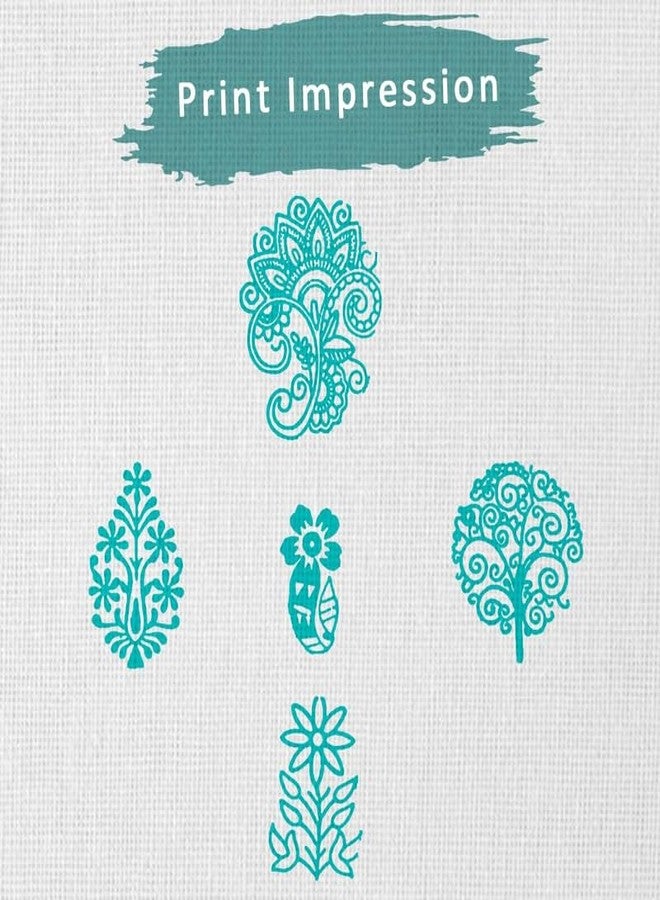 TwoGrams | Set of 5 | Wooden Indian Traditional Design Printing Stamps/Blocks for Printing Saree Border/Dresses/Craft Card Making/Scrapbook/Clay Pottery - Image 3