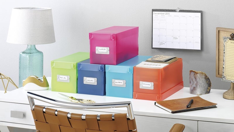 Whitmor 6754-373-5 Plastic CD Boxes Set of 5 Assorted Colors - Image 2