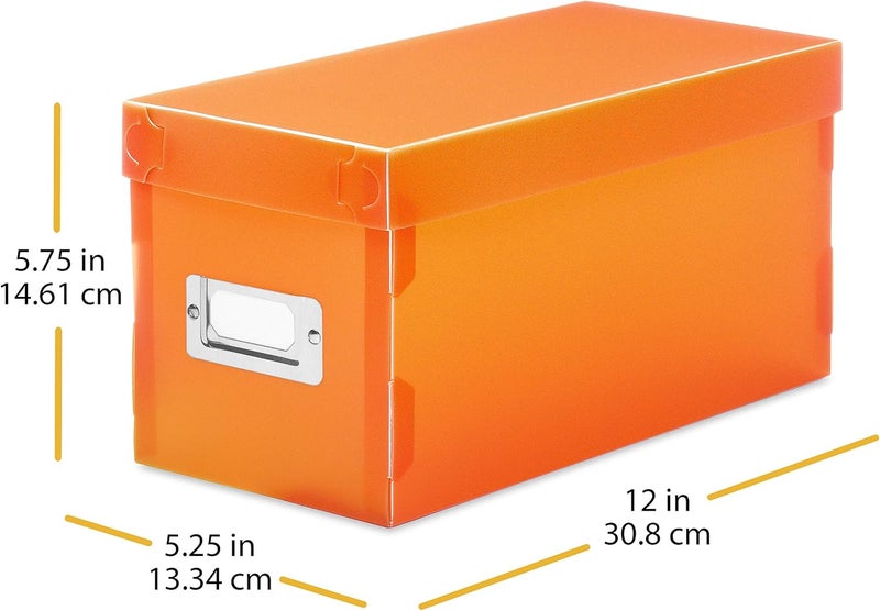 Whitmor 6754-373-5 Plastic CD Boxes Set of 5 Assorted Colors - Image 4