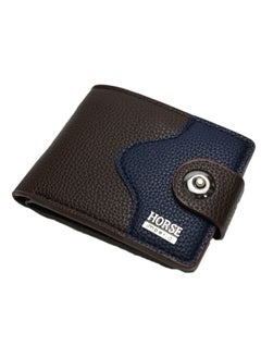 Mens Bifold Wallet, Mens Genuine Leather Bifold Wallet, Secure and Durable Extra Capacity Billfold with Single Buckle Closure Magnetic clip Point and Internal Card Slots