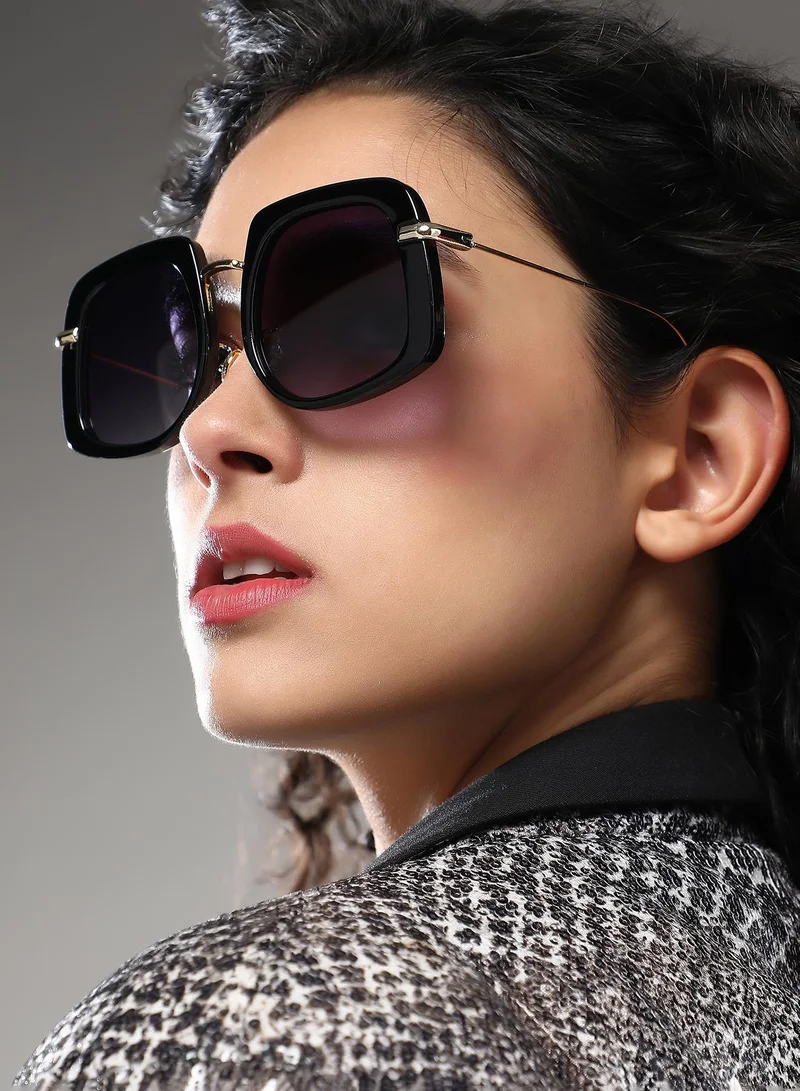 Haute Sauce Polarized Full Rim Oversized Sunglasses For Women