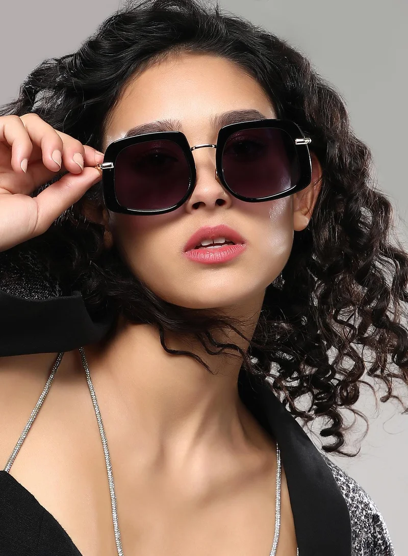 Haute Sauce Polarized Full Rim Oversized Sunglasses For Women