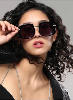 Haute Sauce Polarized Full Rim Oversized Sunglasses For Women  - Image 3