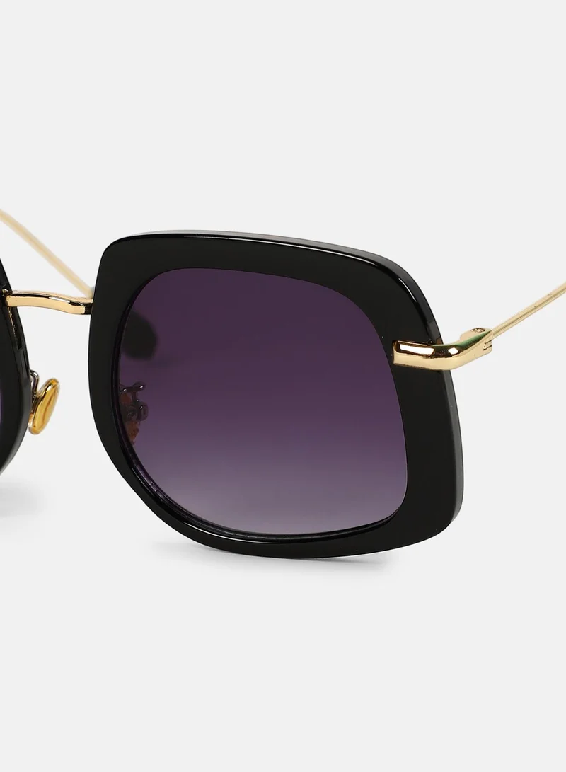 Haute Sauce Polarized Full Rim Oversized Sunglasses For Women