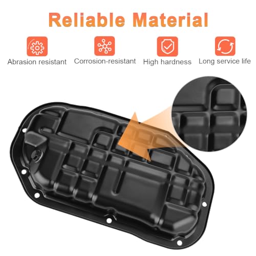 VANJING Engine Oil Pan with Drain Plug Compatible with Infiniti EX35 EX37 FX35 FX37 G35 G37 M35 M37 Q40 Q50 Q60 Q70 Q70L QX50 Nissan 350Z 370Z 3.5L 3.7L 2007-2020 Replacement for 11110-JK20C 264-566 - Image 4