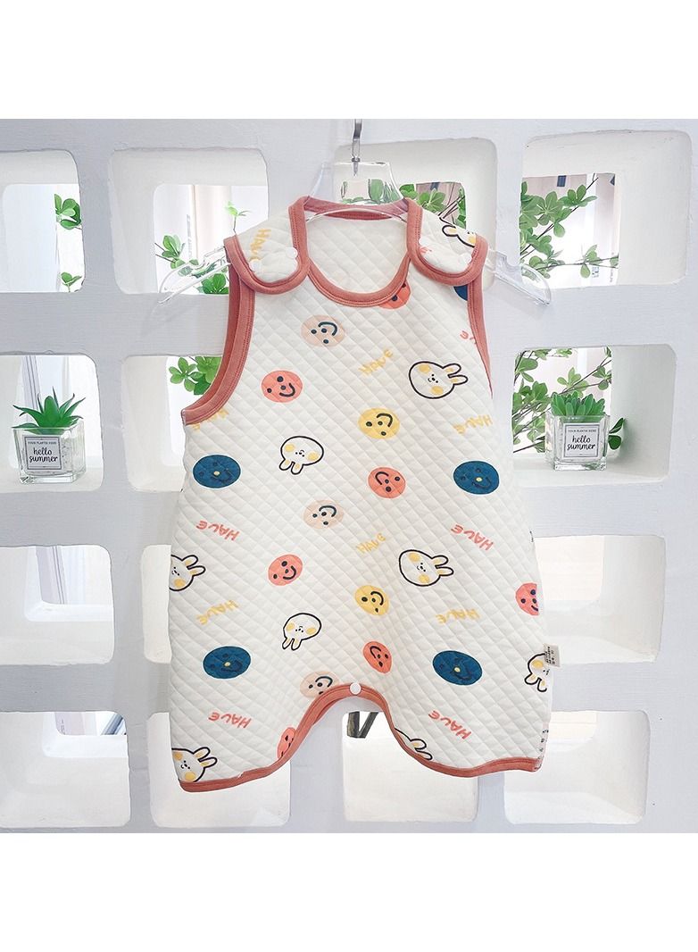 Loquat Suitable For Baby Anti Startle Cotton Wrap Sleeping Print Vest Bag