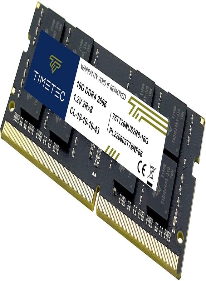 تايم تيك ذاكرة Timetec Premium سعة 16 جيجابايت DDR4 2666 ميجاهرتز PC4-21300 غير ECC غير مخزنة مؤقتًا 1.2 فولت CL19 2Rx8 260 دبوس SODIMM للكمبيوتر المحمول (16 جيجابايت) - Image 5