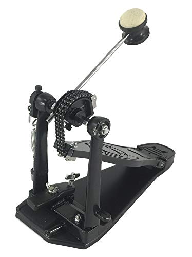 EDM Heavy-Duty Pro Quality Single Kick Bass Drum Pedal Chain Drive Adjustable - Image 2