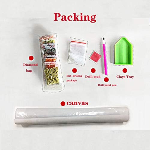 FEBLICH DIY 5D Diamond Painting by Number Kits Full Drill Rhinestone Embroidery Cross Stitch Pictures Arts Craft for Home Wall Decor, and Gifts (Flower) - Image 5