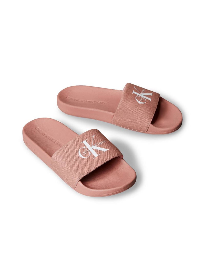 Calvin Klein Jeans Canvas Logo Sliders - Image 2