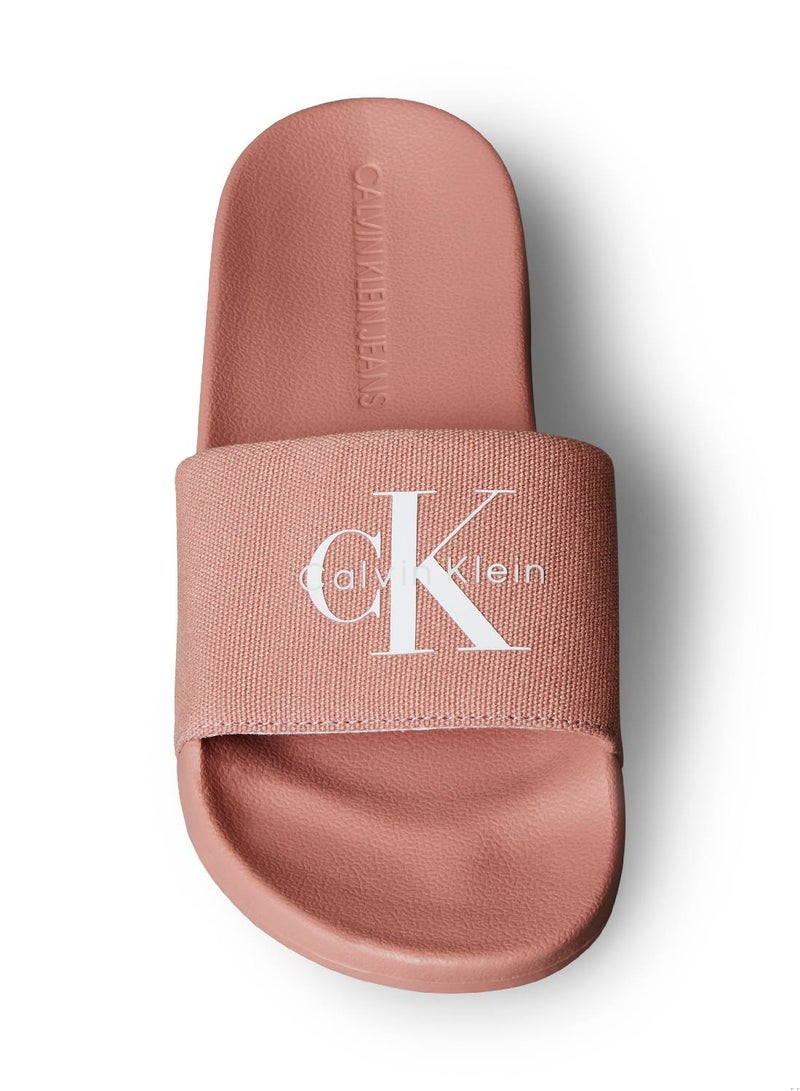Calvin Klein Jeans Canvas Logo Sliders - Image 4