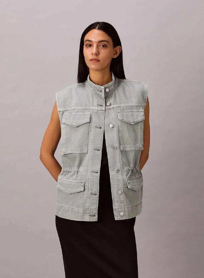 Denim Utility Field Vest
