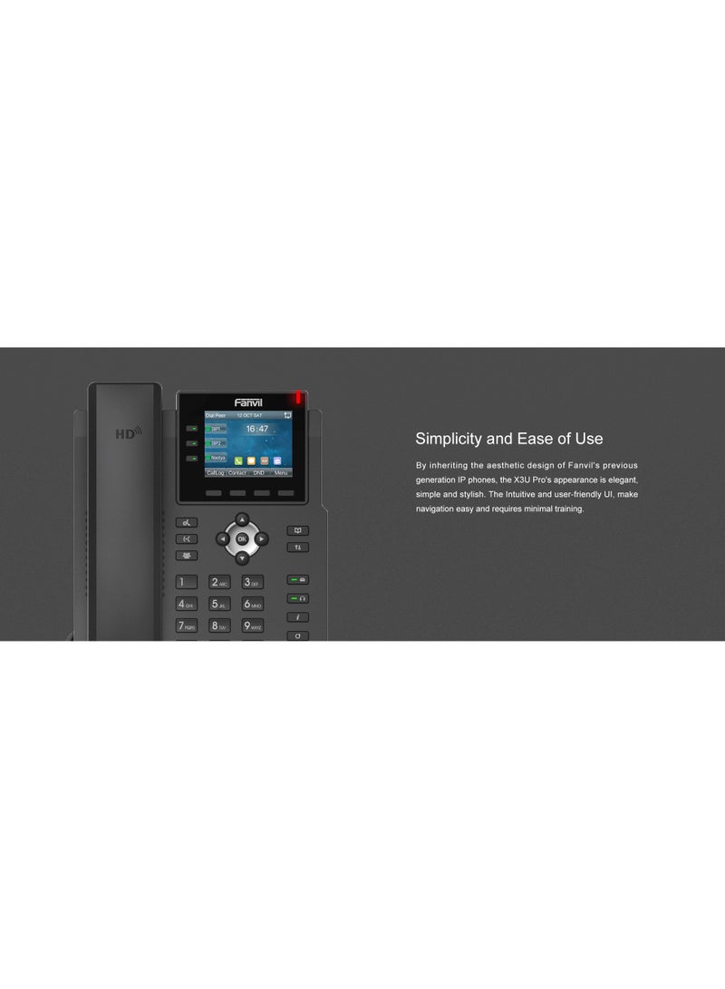 فانفيل Fanvil 6 line Multi Color Screen Phone,Gigabit OPUS, IPv6, 1000 Phone Book - Image 4