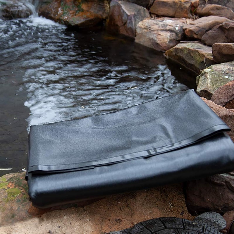 Beckett Corporation PL822 12 x 10 ft Liner Flexible Pre-Cut PVC-Ideal for Small Ponds, 12ft x 10ft, Black - Image 2