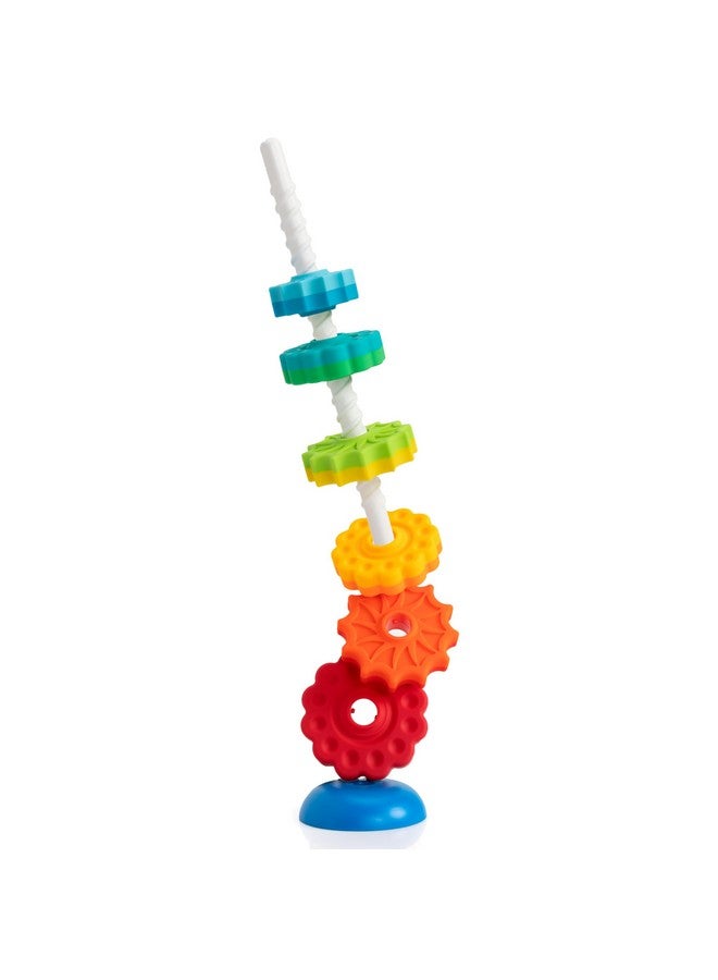 Fat Brain Toys SpinAgain, Baby Stacking & Spinning Toys for Toddlers Ages 1+ - Image 1