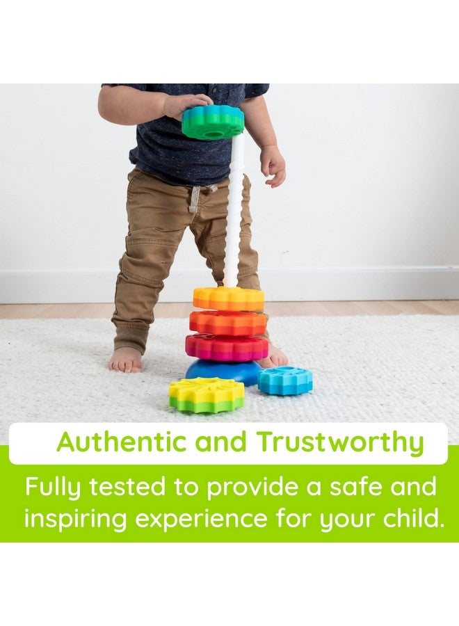 Fat Brain Toys SpinAgain, Baby Stacking & Spinning Toys for Toddlers Ages 1+ - Image 3