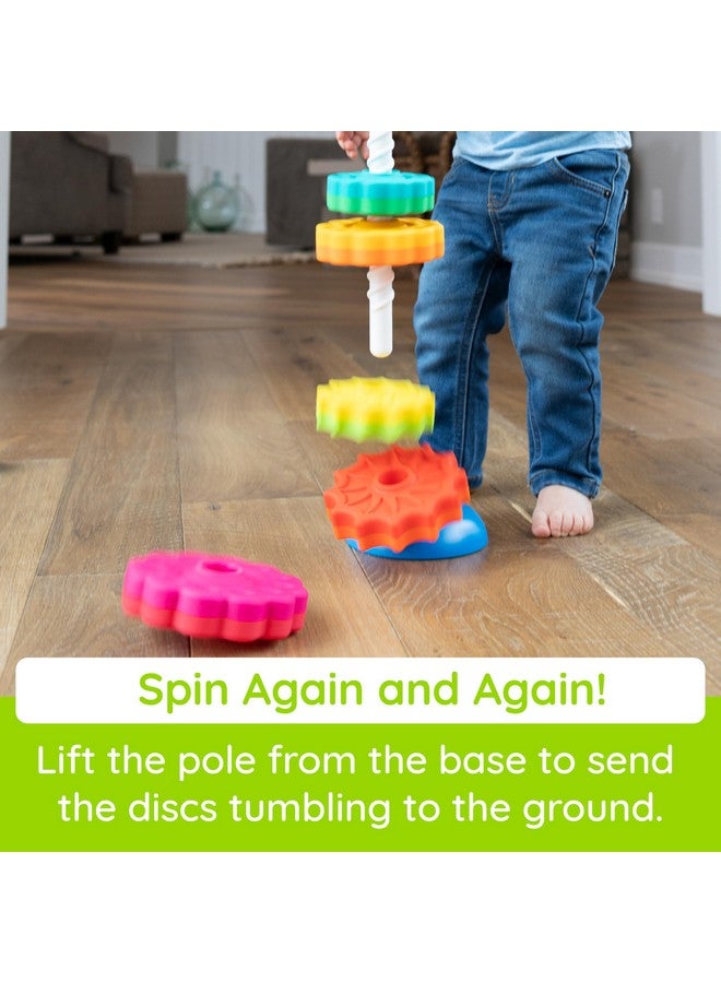 Fat Brain Toys SpinAgain, Baby Stacking & Spinning Toys for Toddlers Ages 1+ - Image 5