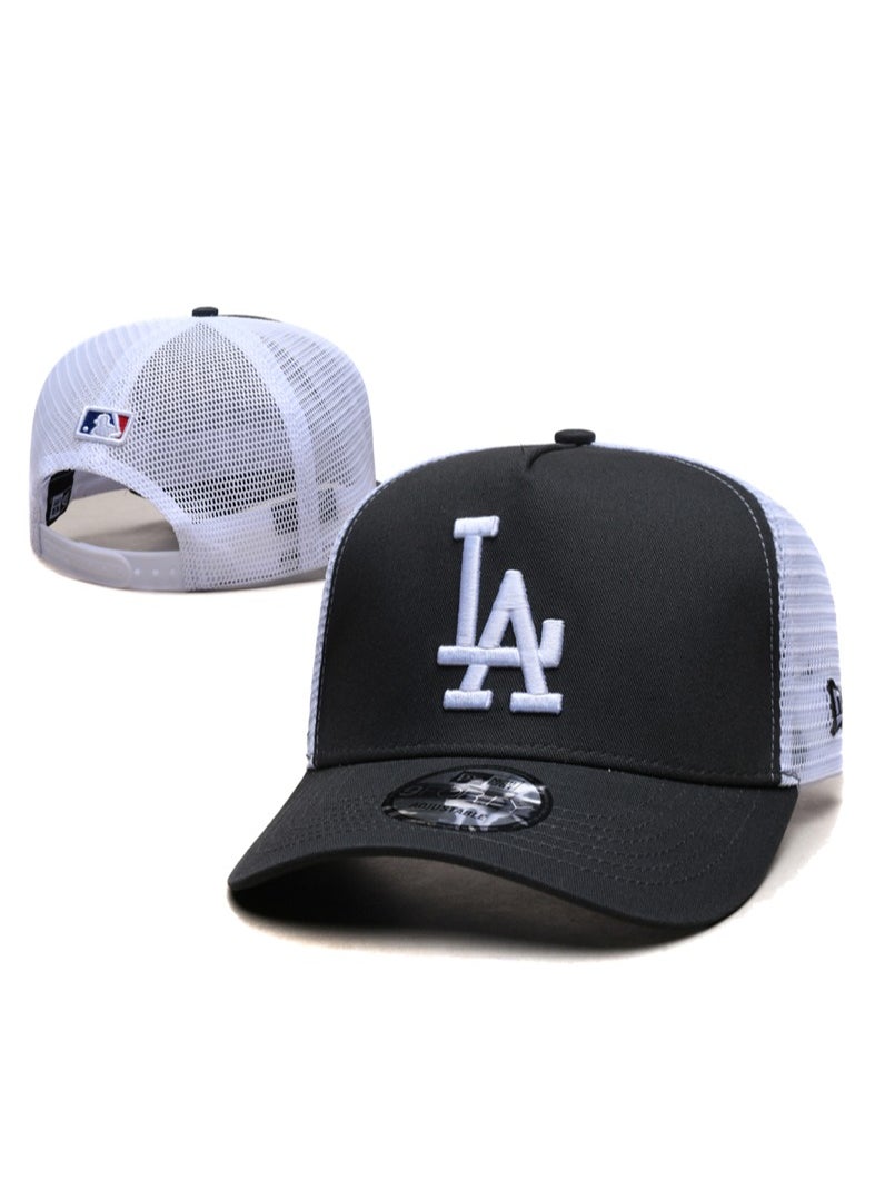 NEW ERA - New Era Los Angeles Dodgers sun hat, mesh cap, outdoor men's and women's sports duckbill cap black/white - Image 1
