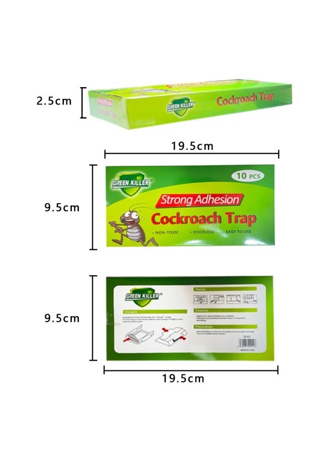 GREEN KILLER 20Pcs CockRoach Trap Killer, Roach Killer Indoor Home, Roach Motel, Indoor Pet Friendly Roach Killer for Roach, Ants, Spiders, Bugs, Beetles - Image 2