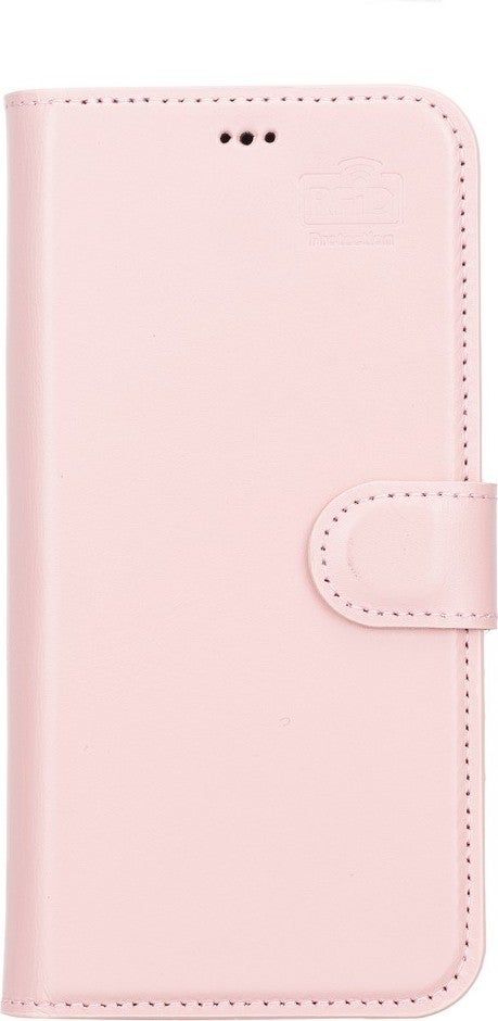 PLM Apple iPhone 13 Pro Max Compatible Leather Wallet Case Nu2 Pink  - Image 4