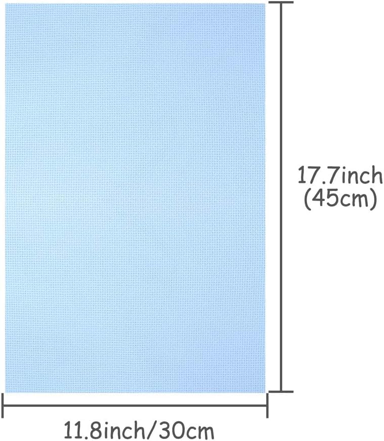 Caydo 8 Pieces 14 Count Cross Stitch Fabric Aida Cloth Set, 12 by 18-Inch - Image 3