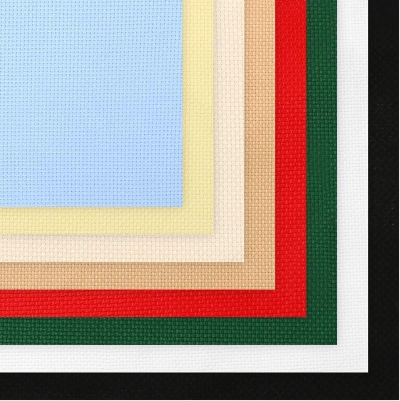 Caydo 8 Pieces 14 Count Cross Stitch Fabric Aida Cloth Set, 12 by 18-Inch - Image 2